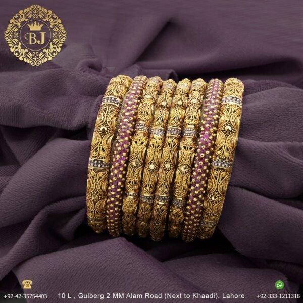 Gold Bangles Modern Design In Lahore Pakistan 0429